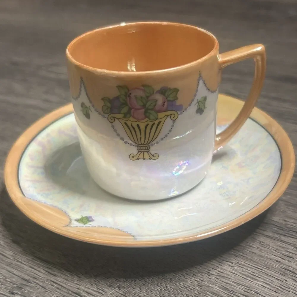 Czech Lustre Ware Tea Cup MZ CM-R